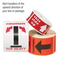 thumbnail image 3 of Tape Logic DL1410 3 x 4 in. - Two up Arrows Over Black Bar Labels - Roll of 500, 3 of 4