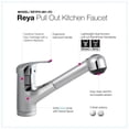 thumbnail image 3 of Houzer REYPO-861-BN 11.8125" Faucet Hole Brass Brushed Nickel Reya Pull Out Kitchen Faucet, 3 of 9