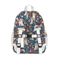 thumbnail image 3 of Beagle Dog Dog and Flower Backpack for School,Cute School Bag,Schoolbag with Adjustable Shoulder Straps & Padded Back,15"x11.42"x5.5", 3 of 6