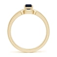 thumbnail image 2 of ANGARA Natural Emerald-Cut Blue Sapphire Bridal Set with Diamonds in 14K Yellow Gold for Women (Size-6x4mm) | September Birthstone, Anniversary, Jewelry Gift for Women | Natural Blue Sapphire Ring, 2 of 9