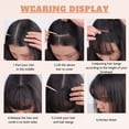 thumbnail image 5 of Clip in Bangs for Women 100% Human Hair Extensions Wispy Bangs Fringe with Hairpieces Air Bangs Flat Bangs Clip Curved Bangs for Daily Wear, 5 of 7