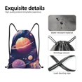 thumbnail image 4 of Fotbe Planet Pastel Galaxy Bolsa Mochila con Cordón Estampada, Bolsa de Gimnasio Deportiva, Bolsa Cinch, Bolsa con Cordón para Hombres y Mujeres-Small, 4 of 6