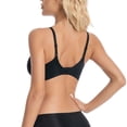 thumbnail image 4 of Wirefree Seamless Bra for Women Jelly Bras No Underwire Push Up Bra Soft Comfortable Bralette Full Coverage Solid Color V Neck Everyday Bras, 4 of 5