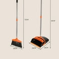thumbnail image 6 of Household Broom and Dustpan Set with, for Kitchen/Office/Bedroom/Hall/Garage (Black/Orange), 6 of 6