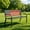 Red, variant on WLLJOY Metal Outdoor Bench, 47in Patio Garden Benches with National Flag Pattern Backrest for Backyard, Lawn, Deck, Porch, Park, Red