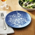 thumbnail image 3 of The Pioneer Woman Daisy Bamboo Melamine Salad Plate, Blue, 3 of 8