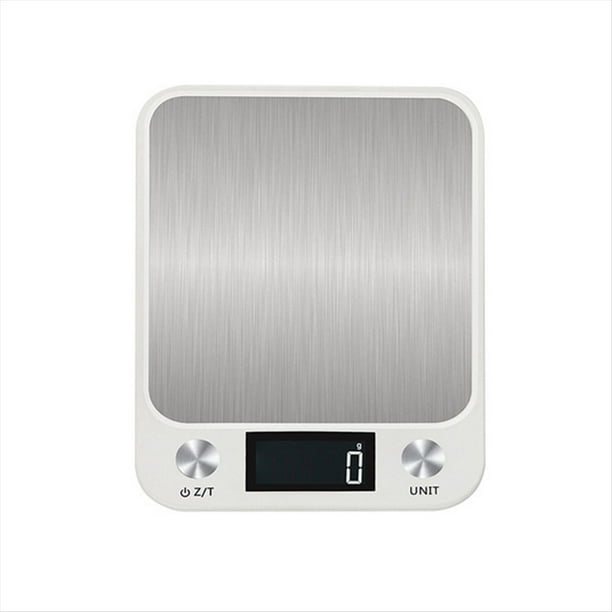 BáScula de Cocina 15 Kg Que Pesa Alimentos Balanza de Café BáScula Digital ElectróNica Inteligente Acero Inoxidable para Cocinar y Hornear-B
