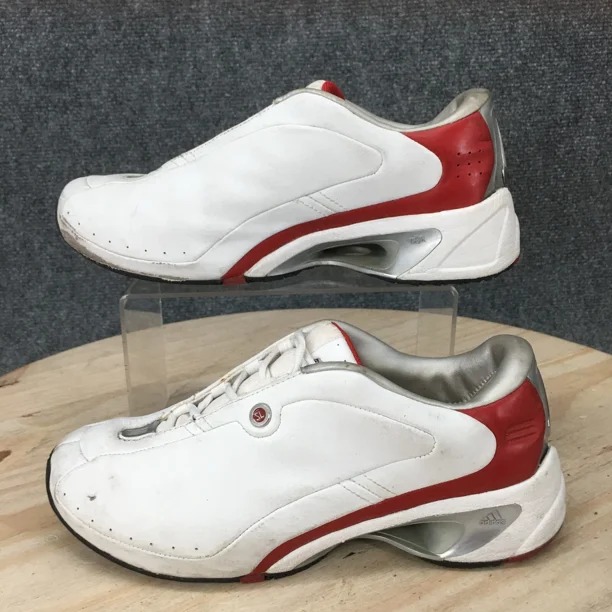 Adi-das SL Shoes Mens 6 Athletic Lace Up Sneakers 385193 White Leather Low Top