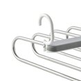 thumbnail image 4 of Pants Hangers, 6 Layered Space Saving Folding Pants Rack  For Household White,Grey, 4 of 8