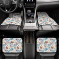 thumbnail image 6 of Salouo Summer Stamp for Car Floor Mat Set of 4–Car Carpet Mats - Car Mats with Anti-Slip Backing & Driver Heel Pad Universal Fit for Cars, Trucks, SUVs, and Vans, 6 of 6