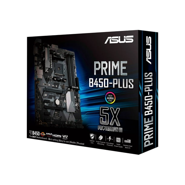 ASUS PRIME B450-PLUS - Motherboard - ATX - Socket AM4 - AMD B450