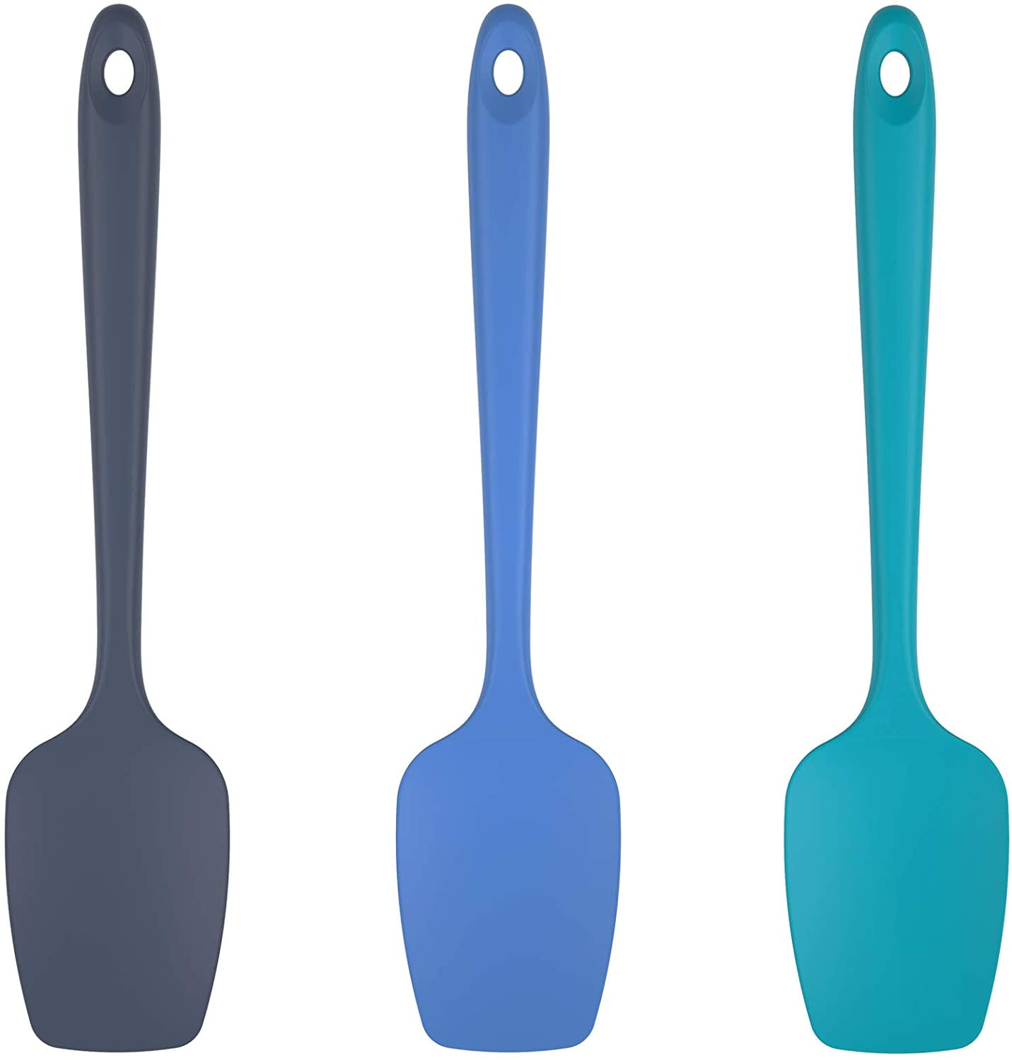UTaste 600ºF Heat Resistant Silicone Spoon Spatulas 3 Piece Set, Non