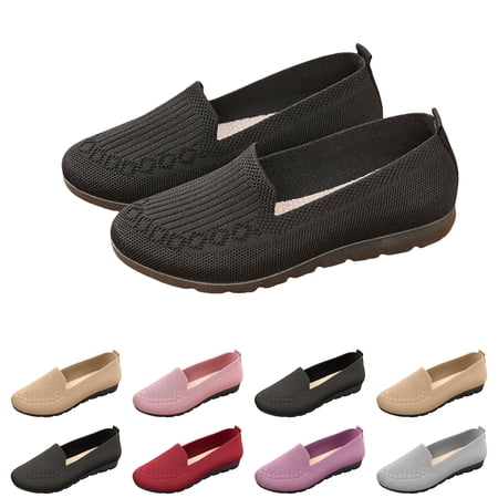 Orthopedic Shoes for Women Wide Width Breathable Comfortable Lightweight Slip on Sneakers Non Slip Arch Support 2026 New Womens Walking Shoes