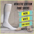 thumbnail image 4 of Yacht & Smith Women's Referee Cotton Tube Socks, Solid and Striped, Sports Sock, Casual Sock, 4 of 7