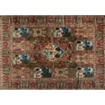thumbnail image 1 of Ahgly Company Indoor Rectangle Traditional Dark Almond Brown Persian Area Rugs, 4' x 6', 1 of 6