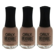 Orly Breathable Treatment Plus Color - 20907 Nourishing Nude - Pack of 3 - 0.6 oz Nail Polish