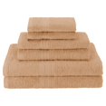 thumbnail image 1 of Superior EF-6 PC SET CM Eco-Friendly 100 Percent Ringspun Cotton Towel Set - Camel, 6 Pieces, 1 of 1
