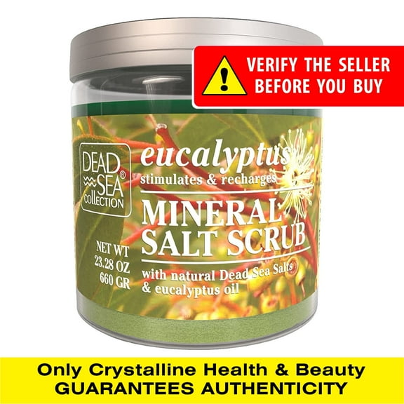 Dead Sea Collection Body Scrub, Eucalyptus Oil and Dead Sea Salt, 23.28 oz