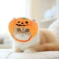thumbnail image 4 of Halloween Cat Costumes Pumpkin Cat Hat Pet Cosplay Costume Cap for Halloween Kitty Dress Up Accessories, 4 of 6