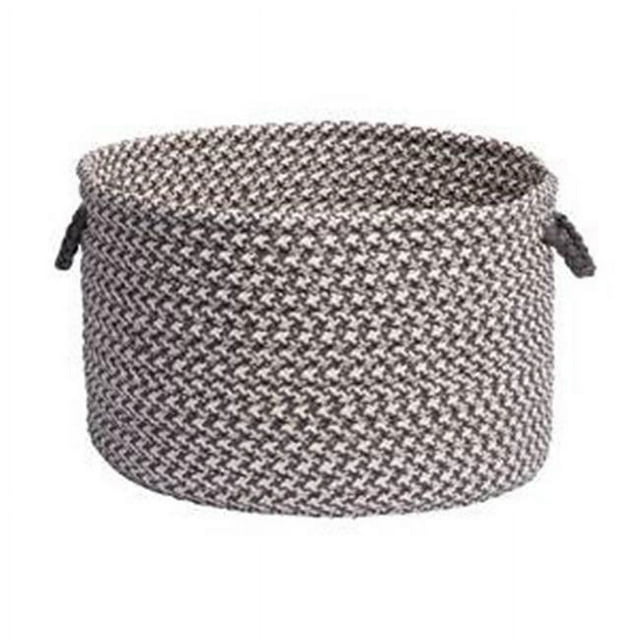 Outdoor Houndstooth Tweed - Gray Utility Basket 18''x12''