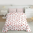thumbnail image 2 of Manfei Cartoon Polka Dots Bedding Comforter Set,Fashion French Style Twin Comforter Sets,Hotpink White Bedding Set For Children,Breathable Home Decor Reversible,2-Piece, 2 of 8