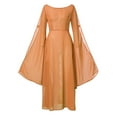 thumbnail image 3 of EIMELI Robe d'Été pour Femmes Rétro Cosplay Vintage Soirée Boîte de Nuit Élégante Robes Polyester Bleu G, 3 of 4