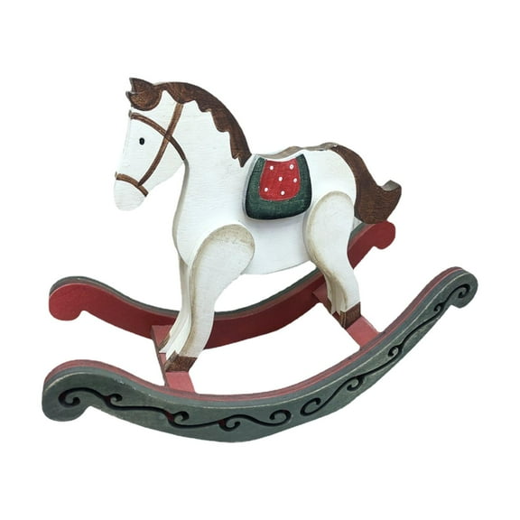 yotijay Christmas Rocking Horse Christmas Decoration ,Party Supplies ,Cute Rocking Horse