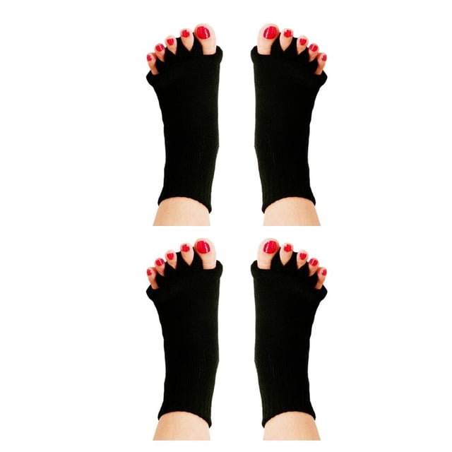 Greeniant Calcetines de cinco dedos para corregir la postura, Corrector de juanete para evitar infecciones cruzadas negro 2piezas Greeniant CBP096039