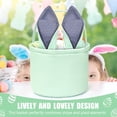 thumbnail image 5 of XIBUFE 2026 New Easter Basket, Easter Bunny Baskets for Kids with Cute Rabbit Ears Stripe, Easter Gift Baskets (Green) for Easter Egg Hunts, Holiday Gifts, Spring Celebrations, Kids' Parties., 5 of 7