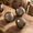 Silver, variant on Brown 3" Decorative Balls Set Of 3 Vase Filler Home Decor