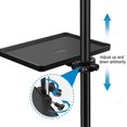 thumbnail image 3 of CHL-Microphone Stand Rack Tray Holder Sound Card Tray, Universal Mic Microphone Stand Tray, Clamp On Utility Shelf for Stag, for Live Broadcast, Live Streaming, Karaoke, Recording, 3 of 4