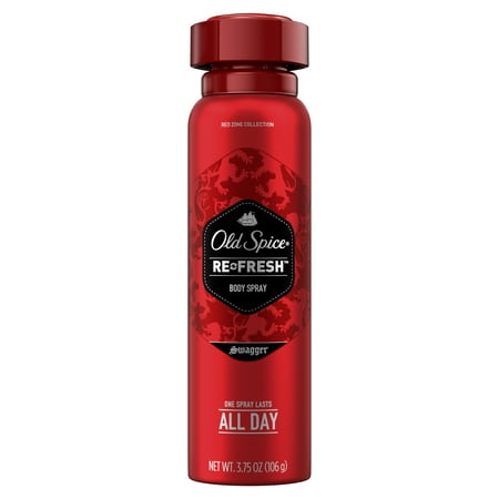 Old Spice Red Zone Swagger Scent Body Spray for Men, 3.75 oz