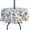 Botanical Garden, variant on Tablecloth, Original Design Hand Drawing Art Print Scalloped Edge Tablecloth, Washable Water Resistant Microfiber Decorative Table Cover (Color 9, Rectangle 60"x84")