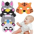 thumbnail image 3 of KAKOWELY 5 máscaras de animales para niños, regalos de fiesta de cumpleaños, disfraz, 3 of 5