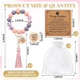 thumbnail image 2 of 12 Set Teacher Appreciation Gifts Bulk Silicone Beaded Wristlet Keychain with Tassel Pendant Stretchy Bead Wristlet Keychain Teacher Appreciation Week Graduation Thank You Gifts, 2 of 6