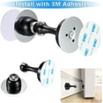 thumbnail image 6 of Magnetic Door Stopper, Heavy Duty Stainless Steel Door Stop Holder Come with 3M Double-Sided Adhesive Tape & Hardware Screws,Install with Adhesive Tape Or Screws On Floor Wall (Black), 6 of 13