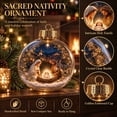 thumbnail image 4 of CSSAD Christmas Tree Decorations Balls Light Up Christmas Ornaments with Mini Holiday Scene Glowing Christmas Tree Hanging Ball Glowing Christmas Pendants for Tree Mantel Christmas Party Decor, 4 of 6