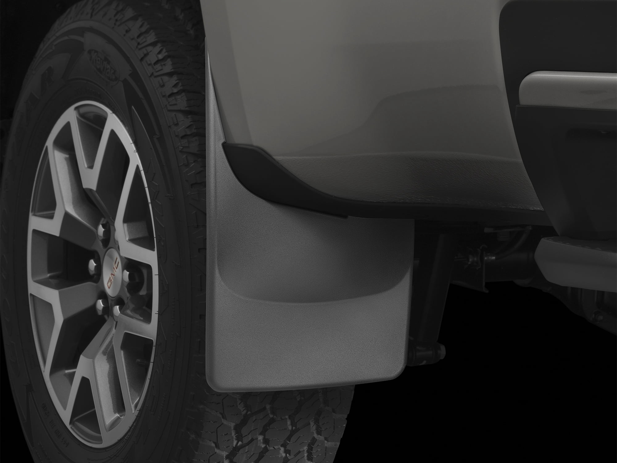 WeatherTech Custom No Drill Splash Guard MudFlaps compatible with Canyon, Colorado, Rear Pair - Black