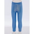 thumbnail image 3 of Haitryli Kids Girls Gymnastic Dance Pants Stage Performance Dancing Bottoms Sparkly Skinny Tights Workout Light Blue 3-4, 3 of 7