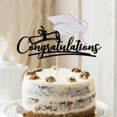 thumbnail image 3 of HAHDAXIA Félicitations 2022 Graduation Cake Topper, Félicitations Grad Cake Decor - 2022 Fournitures de Fête de Graduation Lycée / Collège / Senior (Noir et Argent), 3 of 7