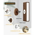 thumbnail image 4 of Battery Operated Wall Sconces Set of 2, Rechargeable Wood Wall Lights for Bedroom, Dimmable Stick On Lamps, 4 of 6