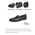 thumbnail image 4 of Bkhluea Women Leather T-Strap Buckle Loafer Flats Comfortable Footwear For Office Casual Outdoor Daily Activities, 4 of 6