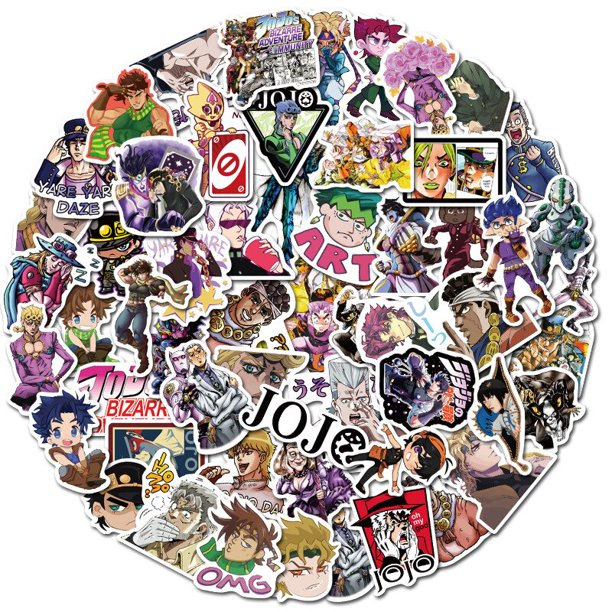 10/30/50Pcs/Set Cute Anime Bizzare Adventure Stickers for Car Luggage Laptop Motorcycle Bicycle Fridge Skateboard Stickers ToyChina Gong Bohan LED