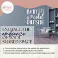 Baby Its Cold Outside Winter Quote Decals for Walls - Holiday Vinyl ...