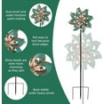 thumbnail image 4 of Outdoor Wind Spinner 37 Inch, Metal Garden Wind Sculpture Bronze Wind Spinners for Patio Yard Lawn Decor, 4 of 14