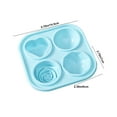 thumbnail image 3 of Beautynvta Plastic Ice Tray Mold, 4 Cavity Ice Freezer Mold with Removable Lid, Sphere Rose Heart Shaped Ice Molds for Whiskey, Cocktails, 3 of 8