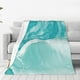 thumbnail image 1 of Fotbe Teal Turquoise 1 Manta de Franela Acolchonada con Estampado, Súper Suave y Esponjosa, Extra Grande para Sofá, Cama, Uso Todo el Año-80"x60", 1 of 7
