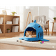 thumbnail image 4 of Cueva Cama Pequeña Bloosom  Para Perros Y Gatos Forma Tiburon Azul, 4 of 4