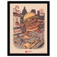 thumbnail image 1 of Ilustrata Burgerzilla Framed Poster, 1 of 2