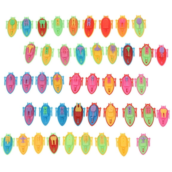 LOLIPPYY 30Pcs Plastic Boat Crafts Miniature Design For Outdoor Use And Photo Props